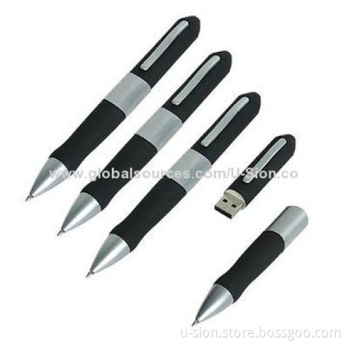 Hot Sale Pen USB Flash Disks for Free Gifts, Popular Pen-shaped Design
